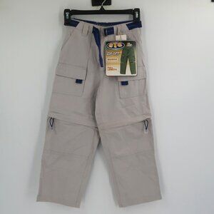 O.T.B. One Tough Brand Pants Zip off Shorts Size 8 Color Smoke NWT